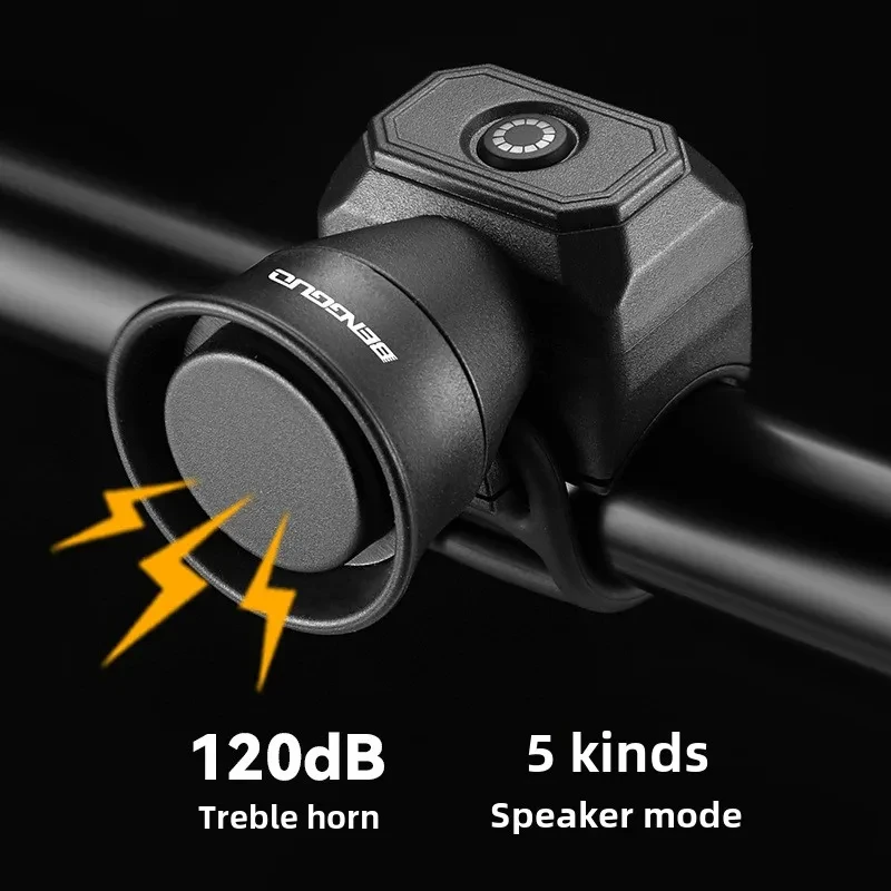 Bicycle Horn Mountain Bike Mini USB Charging/Battery Waterproof Electronic Bike Bell Riding Equipment