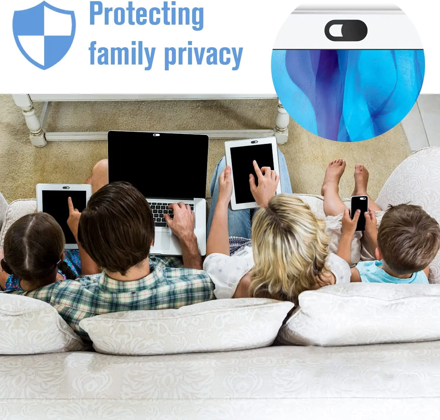 Plastic Camera Cover Shutter Magnet Slider Webcam Cover for IPad Tablet Web Laptop Pc Camera Mobile Phone Lenses Privacy Sticker
