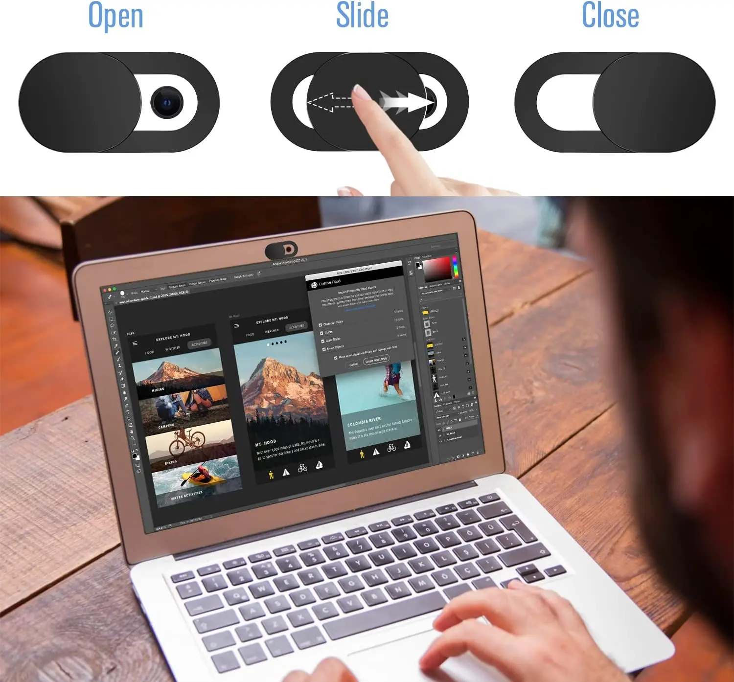 Plastic Camera Cover Shutter Magnet Slider Webcam Cover for IPad Tablet Web Laptop Pc Camera Mobile Phone Lenses Privacy Sticker