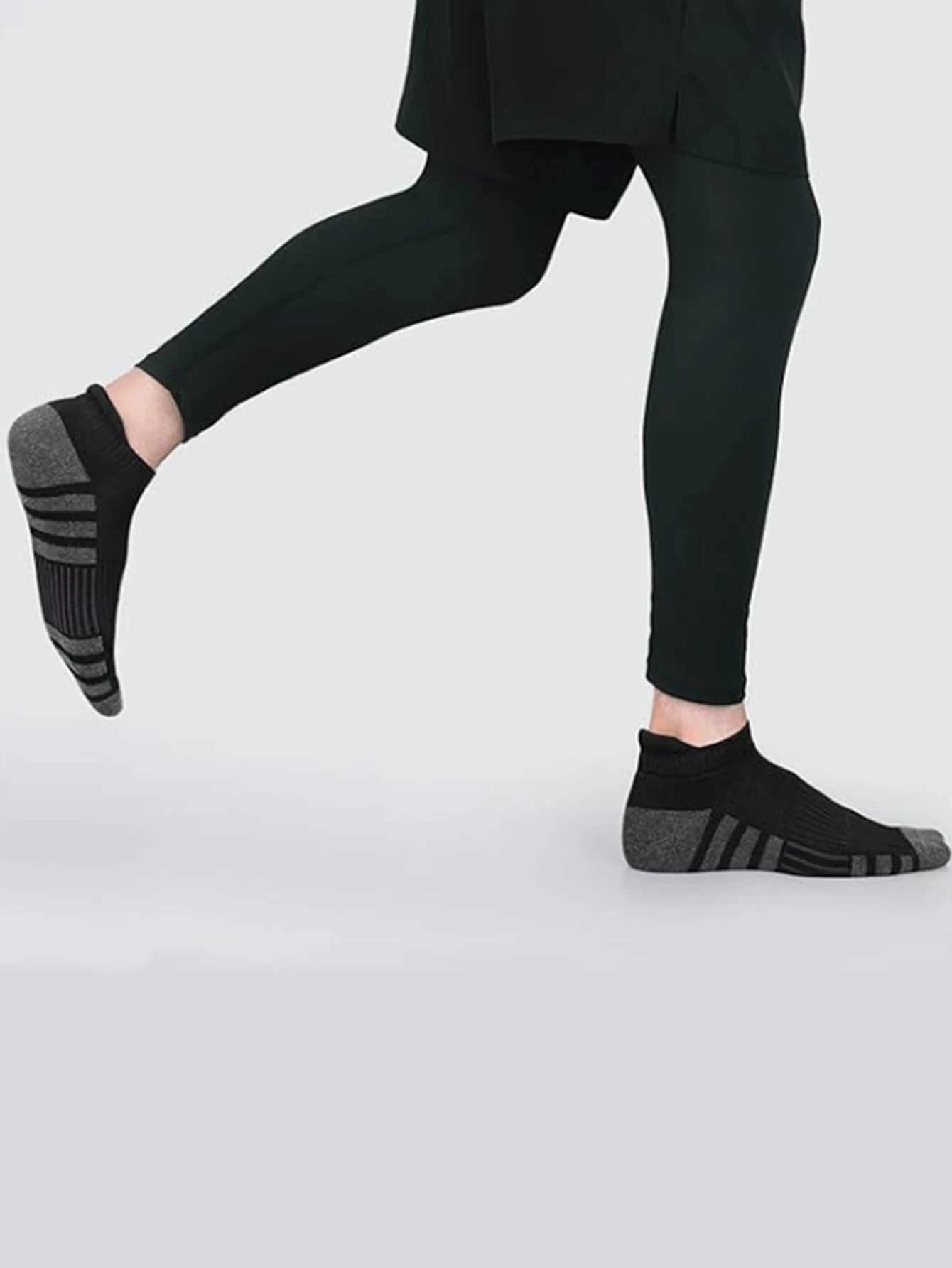 6/24Pairs Ankle Athletic Running Socks Cushioned Breathable Low Cut Sports Tab Socks For Men And Women