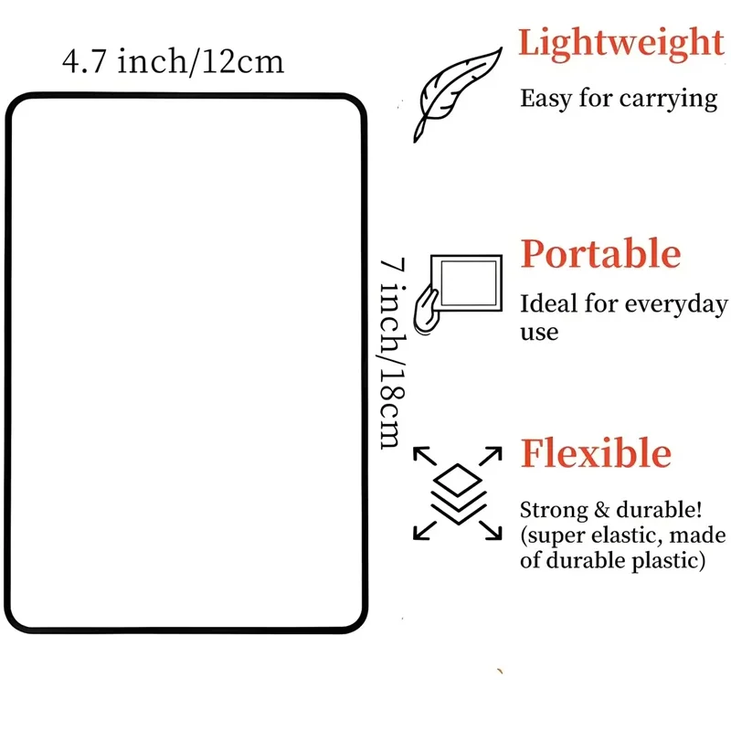 New Full Page Large Sheet Magnifier Magnifying Glass Reading Aid Glass Page Magnifying Lens Ultra-thin Reading Magnifier New