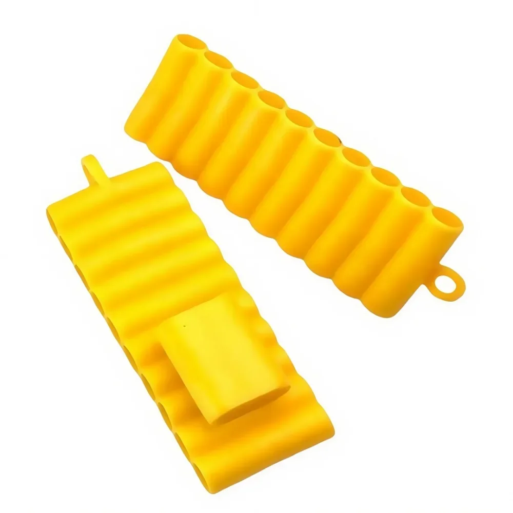 1/4Pcs 22 Holes Screwdriver Bit Holder Soft Rubber Organizer 1/4 Inch Hex Screwdriver Head Drill Bit Stand Case Power Tools