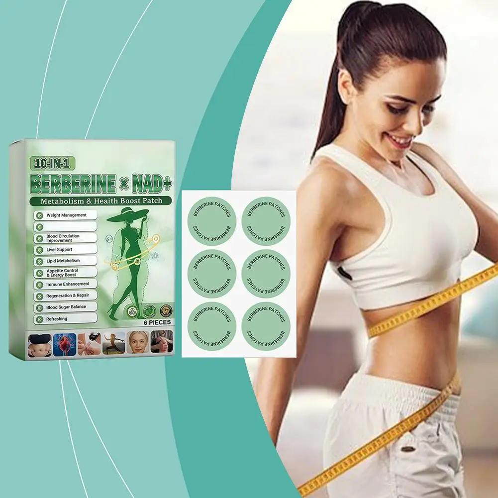 10-in-1 Berberine x NAD+ Weight Management Assistance Patch Easy To Use Body Weight Loss Sticker Body Care Patch
