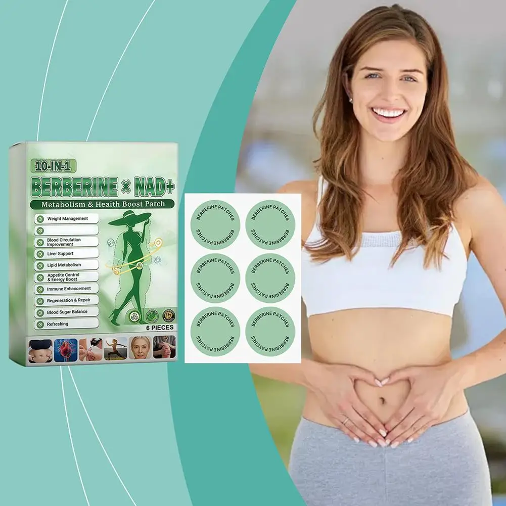 10-in-1 Berberine x NAD+ Weight Management Assistance Patch Easy To Use Body Weight Loss Sticker Body Care Patch