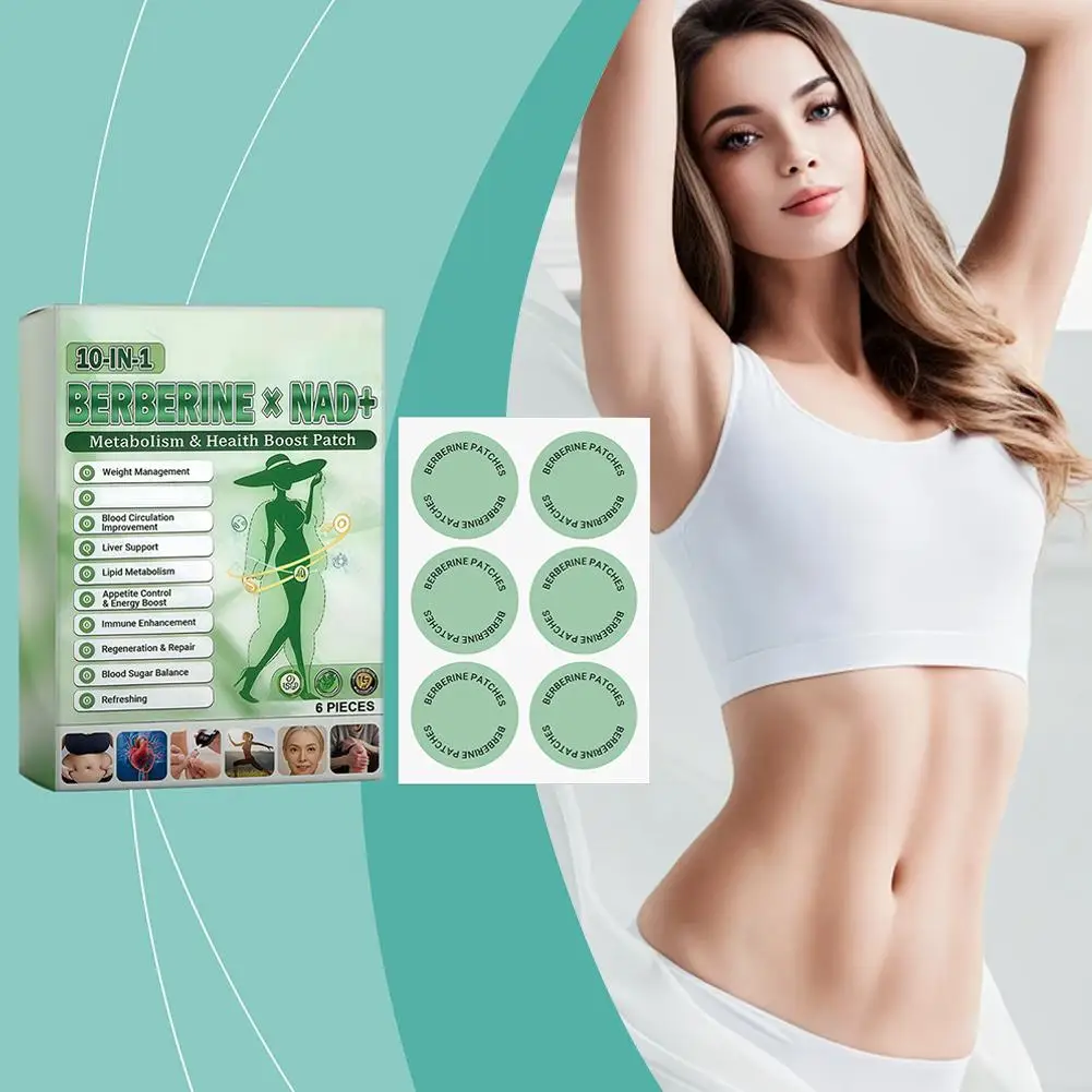 10-in-1 Berberine x NAD+ Weight Management Assistance Patch Easy To Use Body Weight Loss Sticker Body Care Patch