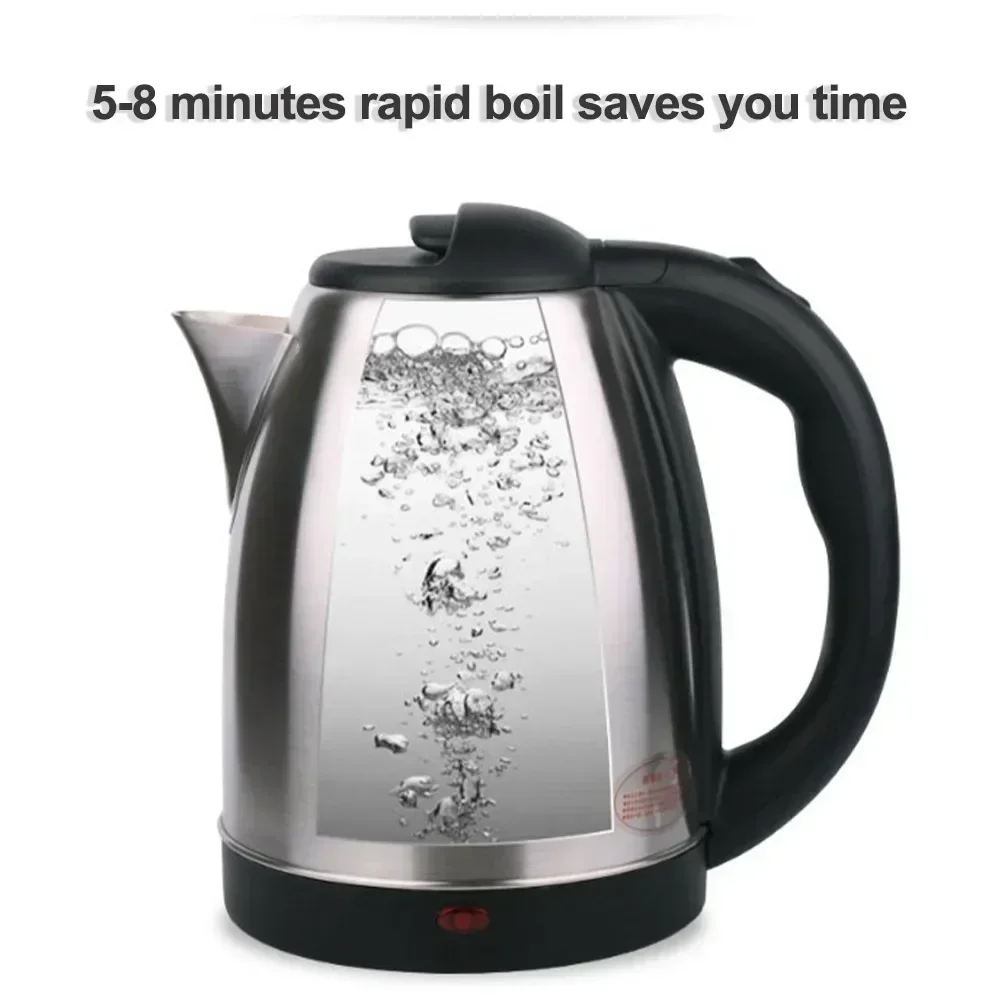 2L Food-grade Stainless Steel Electric Kettle Fast Boiling Hot Water Heater, Multi-purpose Teapot for Coffee, Beverage Daily Use