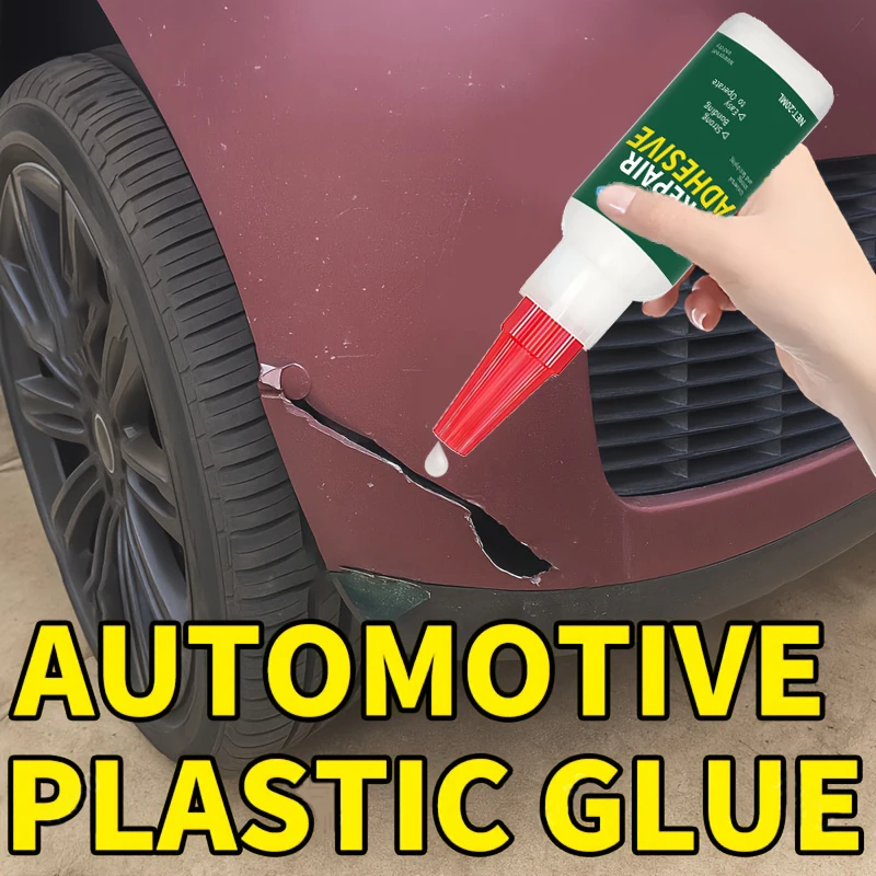 Heavy-Duty Car Bumper Plastic Adhesive - Structural Repair Adhesive for Cracks, Chips, and Impact Damage - No Welding Required, Suitable for Bumpers, Mirror Bases, Exterior Plastic Repair - Recommended by Auto Detailing Technicians, Quick Solution, Strong Adhesion, Specialized for DIY Repairs