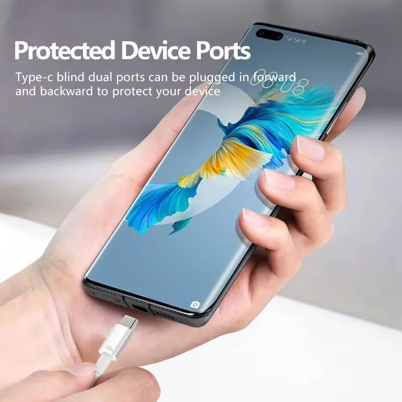 1/2/3Pcs 10A Cable 120W Super Fast Charging USB to Type C Cable For Android Highspeed Data Transfer For Xiaomi Redmi 2M Cable