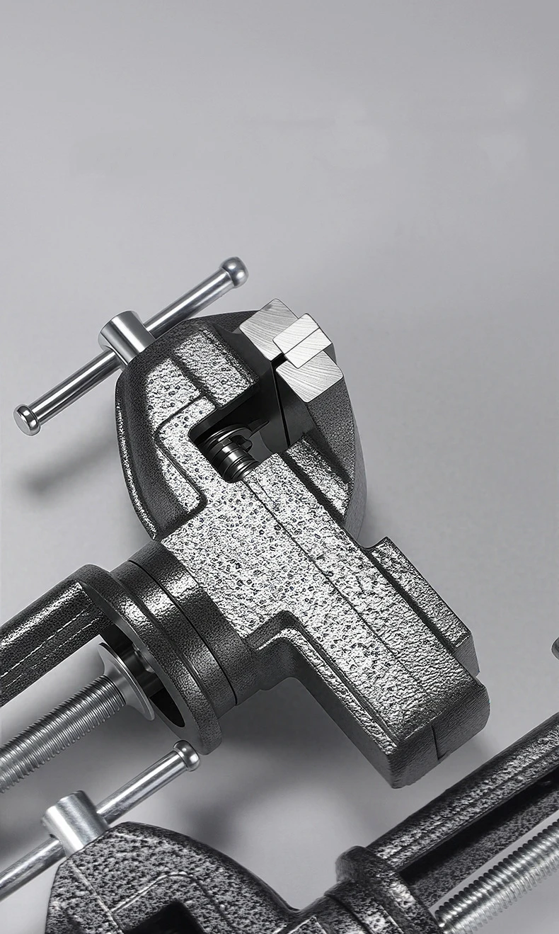 Professional Table Vise , 360° Rotation Work Clamp-On Vise, Versatile Use, Heavy Duty Construction for Woodworking, Metalworking