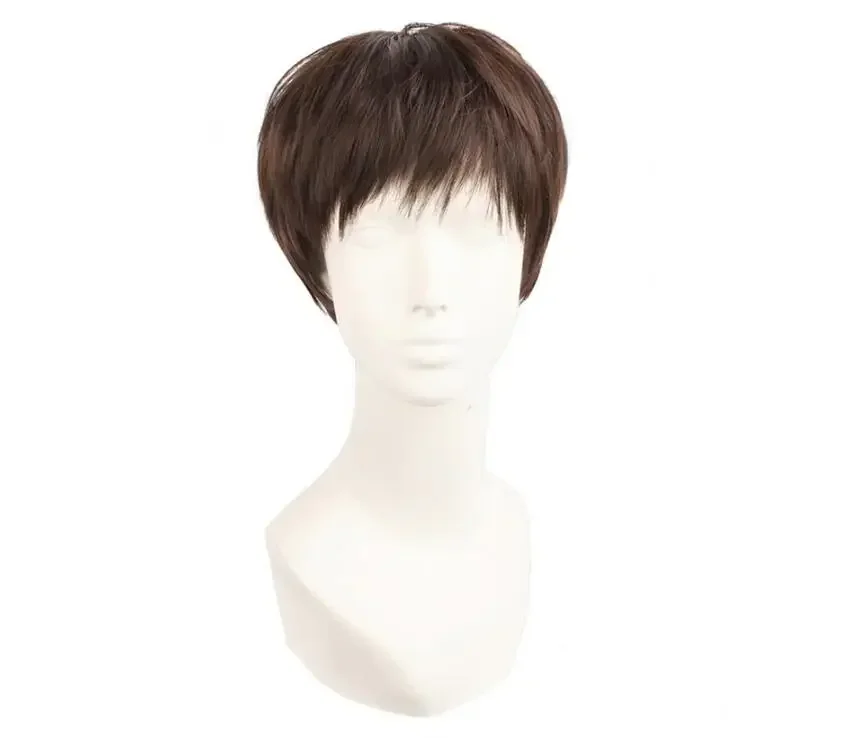 Anime Voltron:Legendary Defender Lance Cosplay Wig Brown Short Heat Resistant Synthetic Hair Wigs
