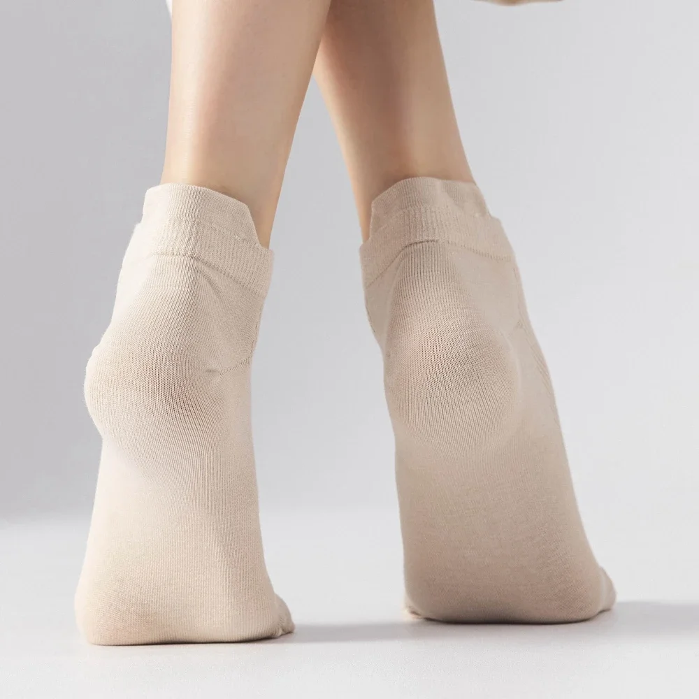 5 Pairs Women Five Finger Socks Summer Mesh Ankle Socks High Quality Cotton Low Cut Toe Socks Sports Cute