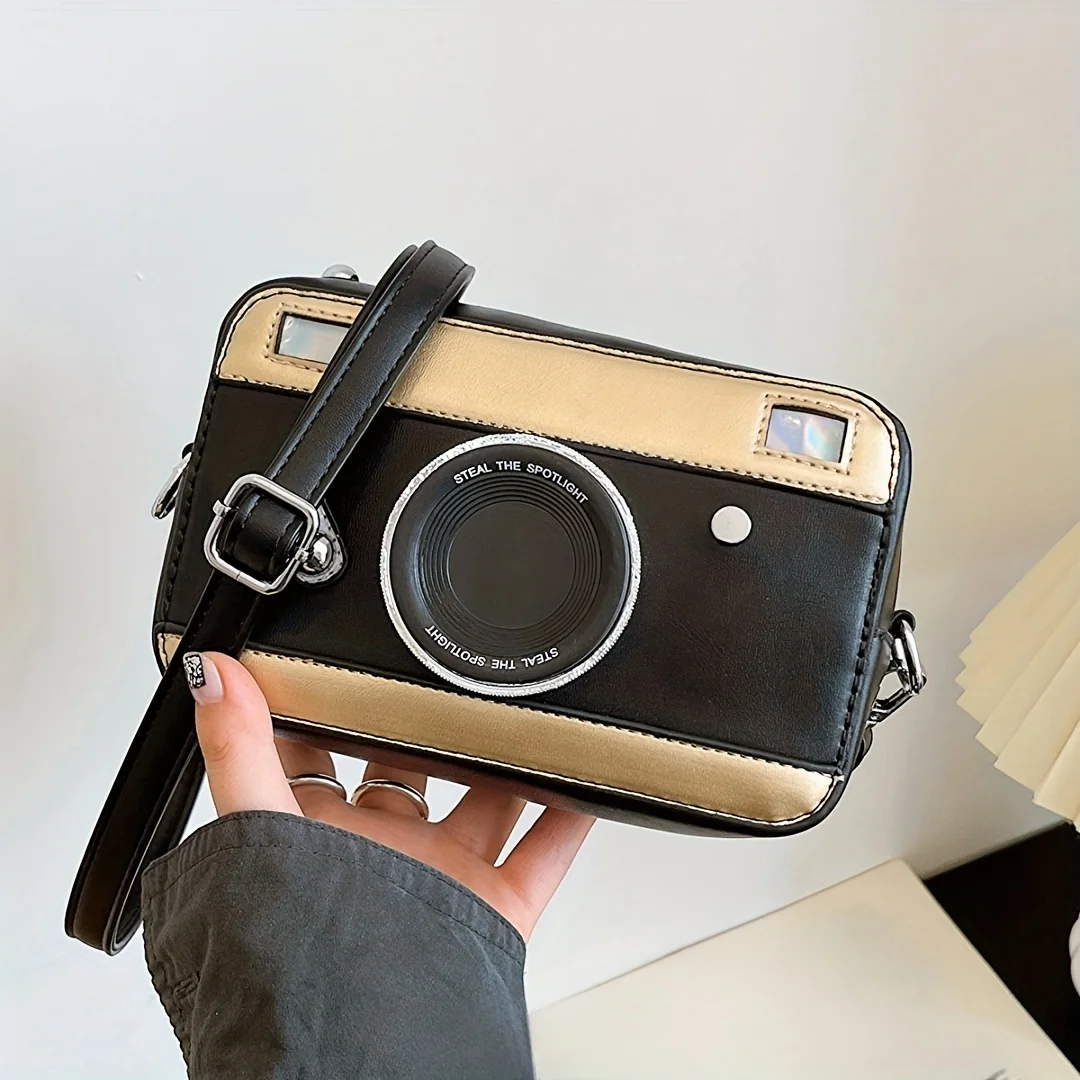 Personalized and Creative Mini Camera Bag Retro Crossbody Versatile Bag Niche Box Bag Fresh Chain Small Square Bag
