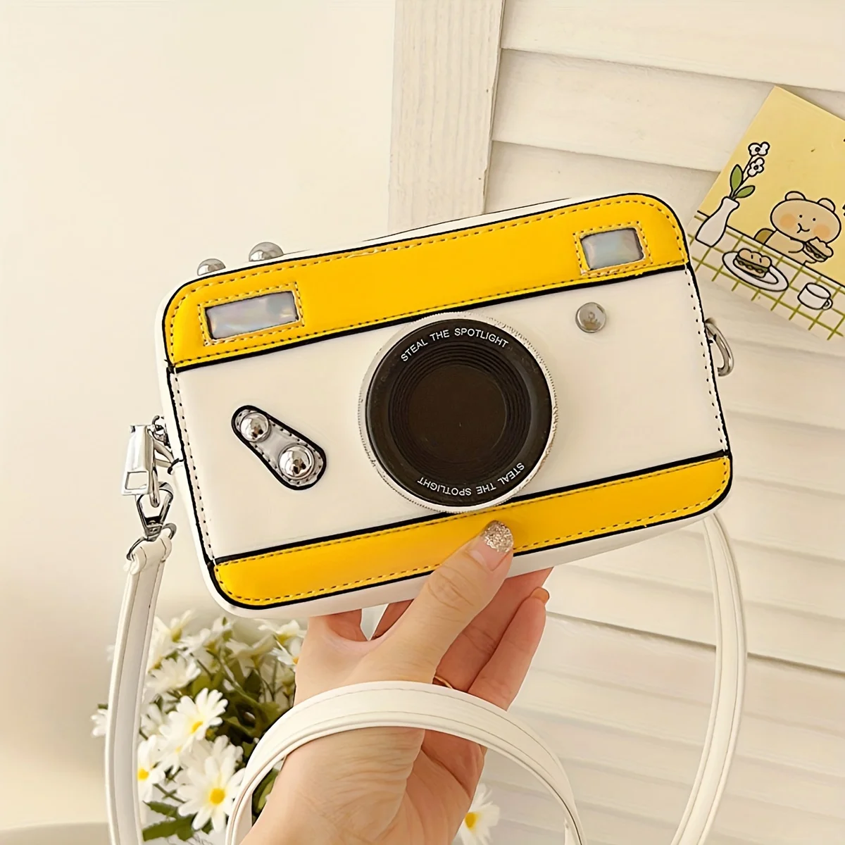 Personalized and Creative Mini Camera Bag Retro Crossbody Versatile Bag Niche Box Bag Fresh Chain Small Square Bag