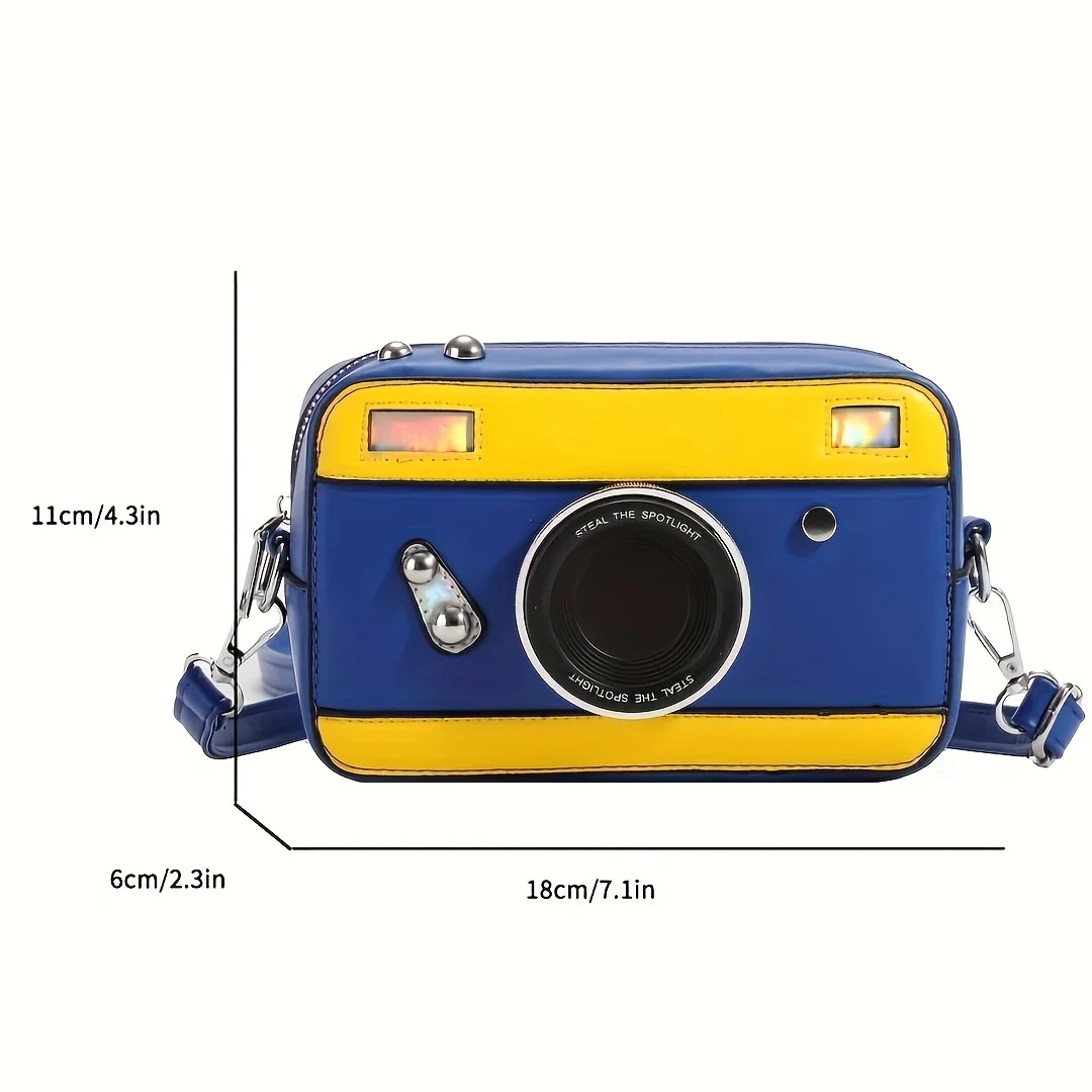 Personalized and Creative Mini Camera Bag Retro Crossbody Versatile Bag Niche Box Bag Fresh Chain Small Square Bag