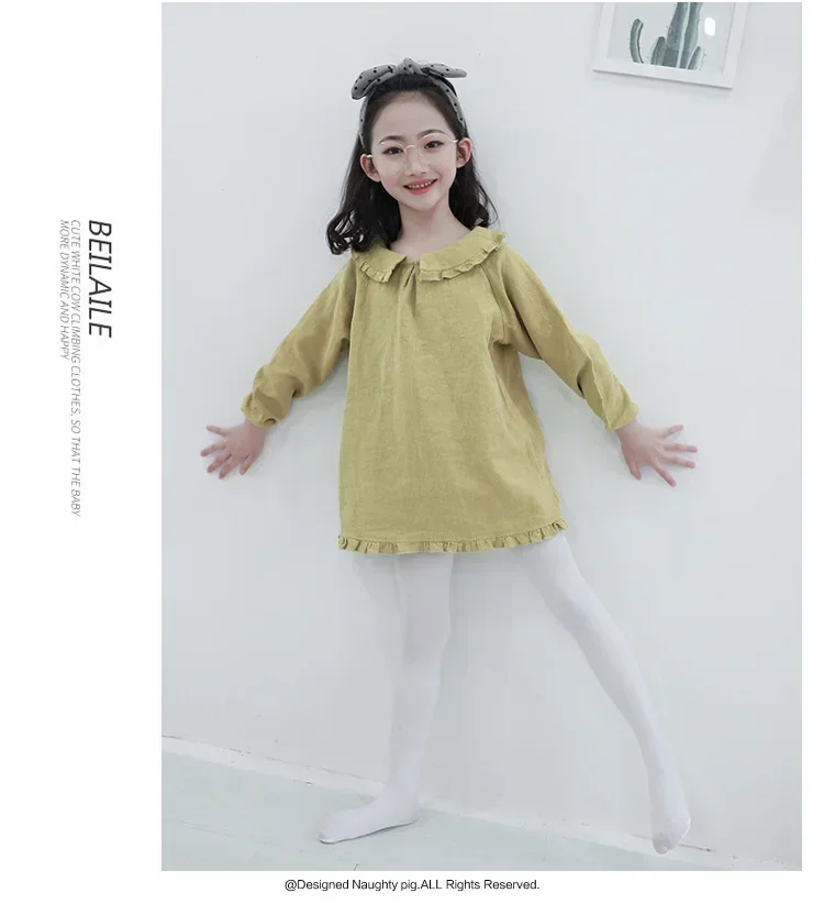 Kids Pantyhose Ballet Dance Tights for Professional Ballet Stockings Girls Stocking Children Velvet White Pantyhose Girls Tights