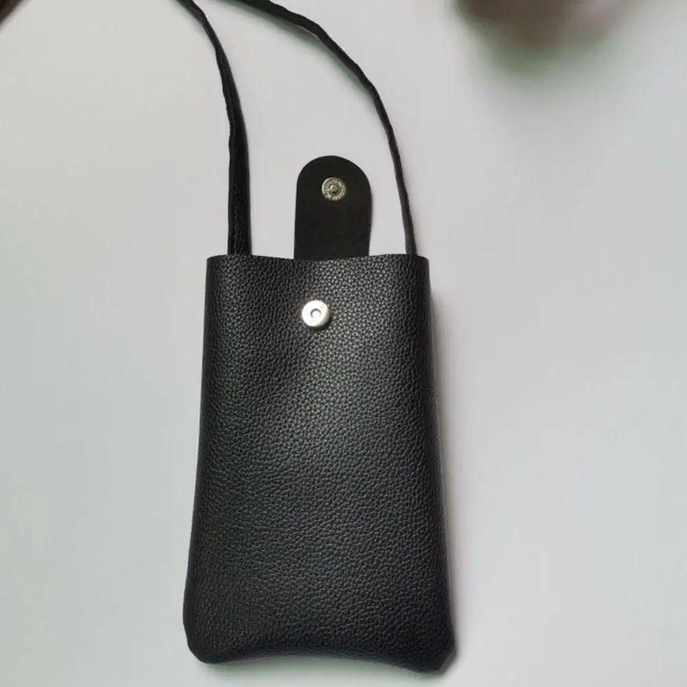 PU Leather Summer Shoulder Bag New Large Capacity Purse Mobile Phone Messenger Bag Solid Color Mini Women Handbags