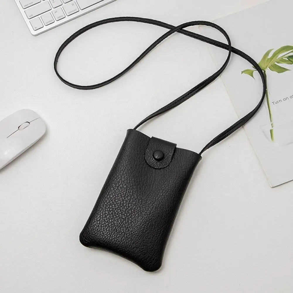 PU Leather Summer Shoulder Bag New Large Capacity Purse Mobile Phone Messenger Bag Solid Color Mini Women Handbags