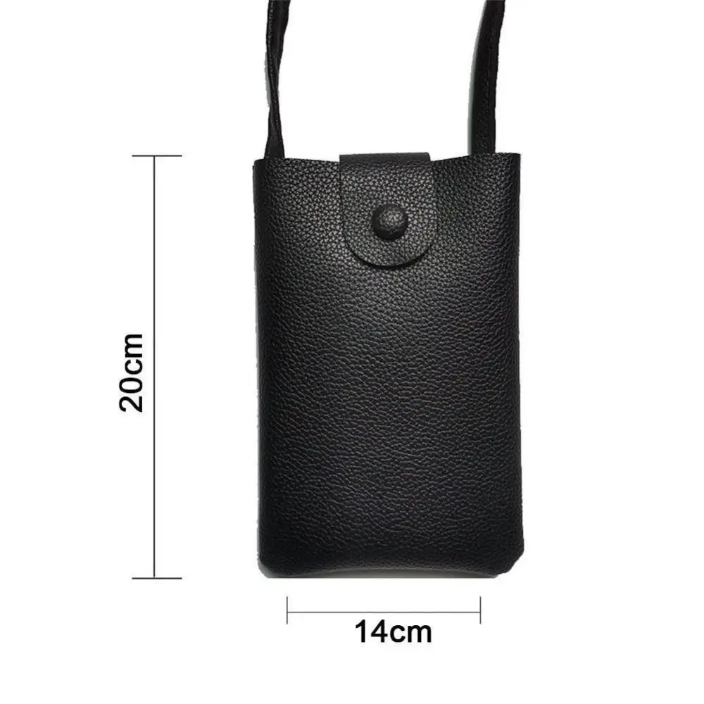 PU Leather Summer Shoulder Bag New Large Capacity Purse Mobile Phone Messenger Bag Solid Color Mini Women Handbags