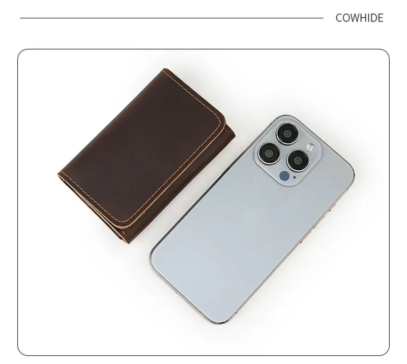 Mens Wallet Genuine Leather Coin Purse Ladies Card Mini Bag Clutch Feminine Men's Slim Purse Money Small Wallet Card Holder Gift
