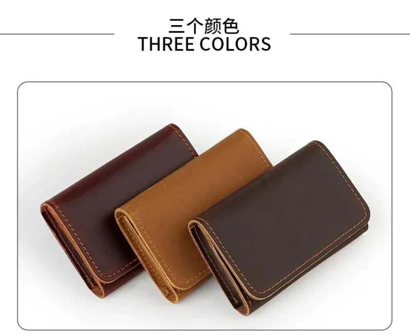 Mens Wallet Genuine Leather Coin Purse Ladies Card Mini Bag Clutch Feminine Men's Slim Purse Money Small Wallet Card Holder Gift