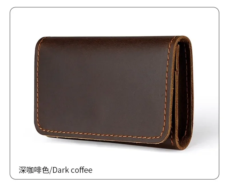 Mens Wallet Genuine Leather Coin Purse Ladies Card Mini Bag Clutch Feminine Men's Slim Purse Money Small Wallet Card Holder Gift