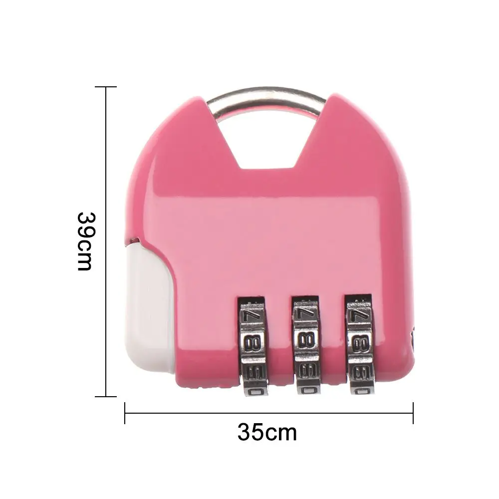 3 Dial Digit Number Code Password Combination Padlock Security Travel Safe Lock for Padlock Luggage Lock of Gym
