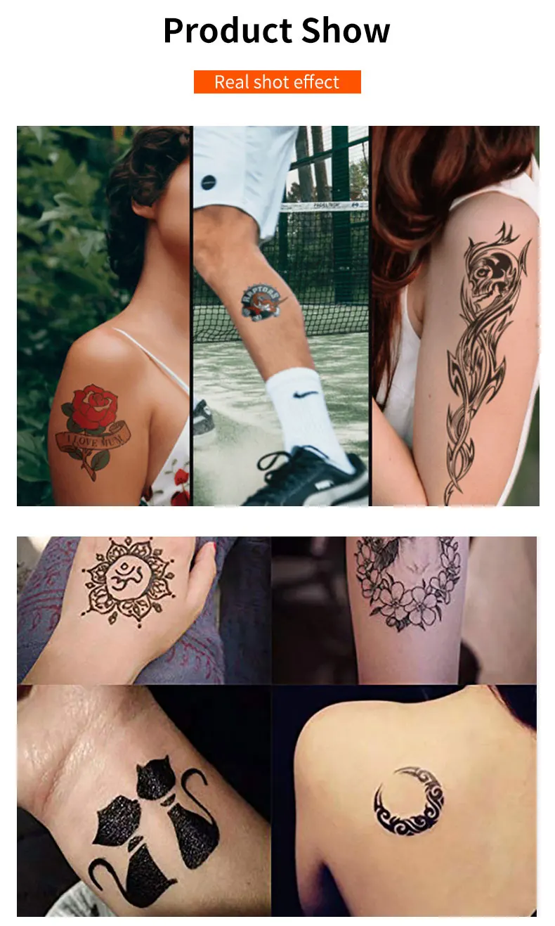 Tattoos Transfer Print Paper A4 DIY Waterproof Temporary Tattoo Skin Sheet Inkjet Laser Printers For Tatoo Men Children Stickers
