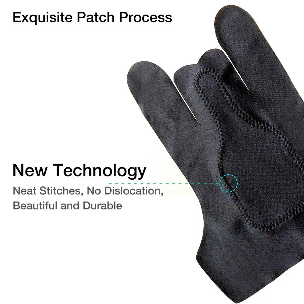 Anti-touch Two-Finger Hand Painting Gloves For Tablet Digital Board Screen Touch Drawing Anti-fouling Oil Painting Art Supplies