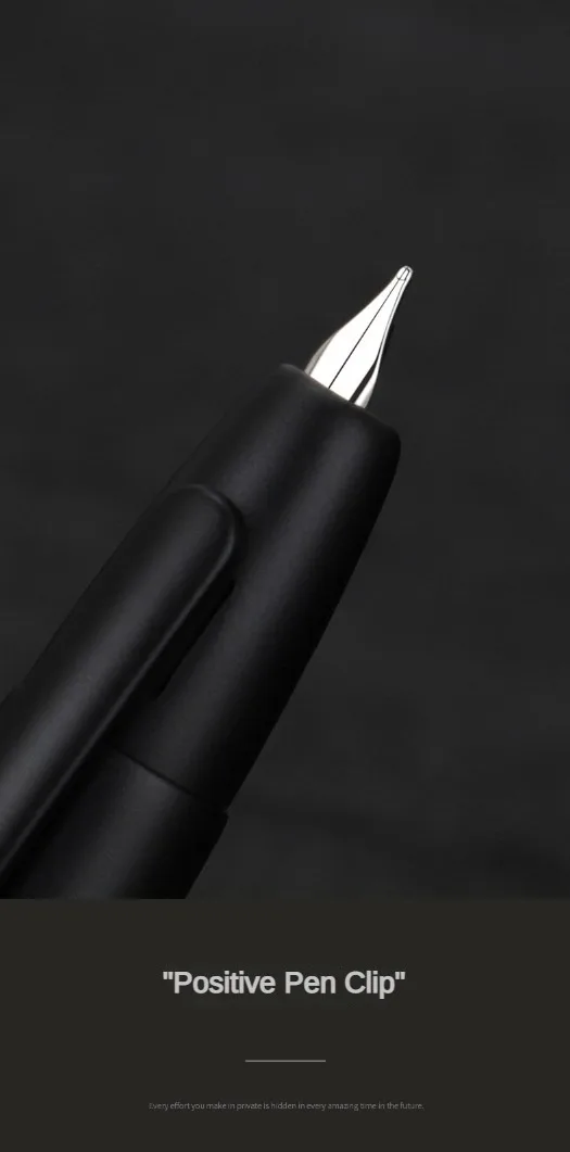 JINHAO 10 Press Fountain Pen Retractable Metal Matte Black EF F Writing Ink Pen with Converter School Office Supplies Stationery