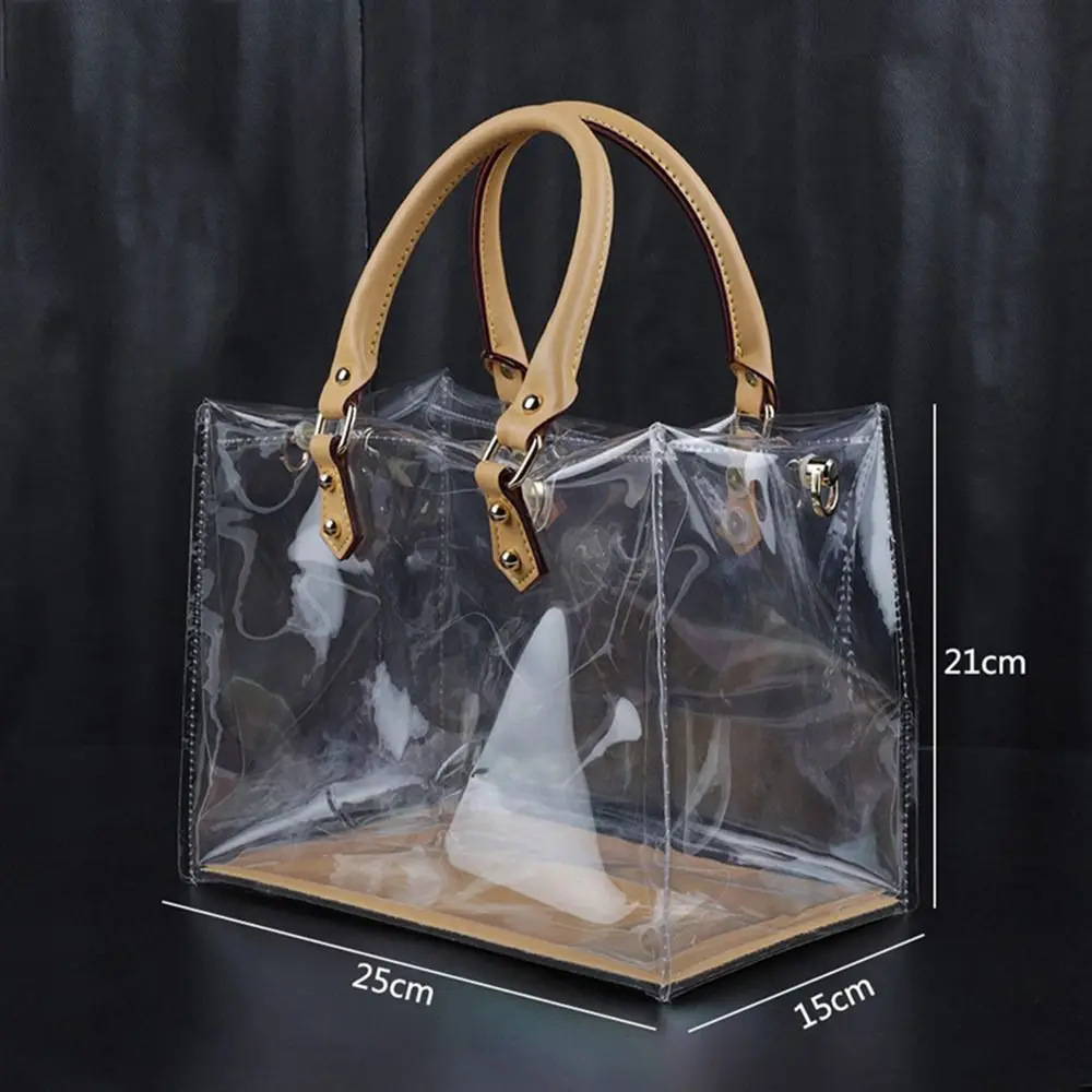 Clear Tote Bag DIY Handmade PVC Handbag Making Kit Large Capacity Gift Bag Woman