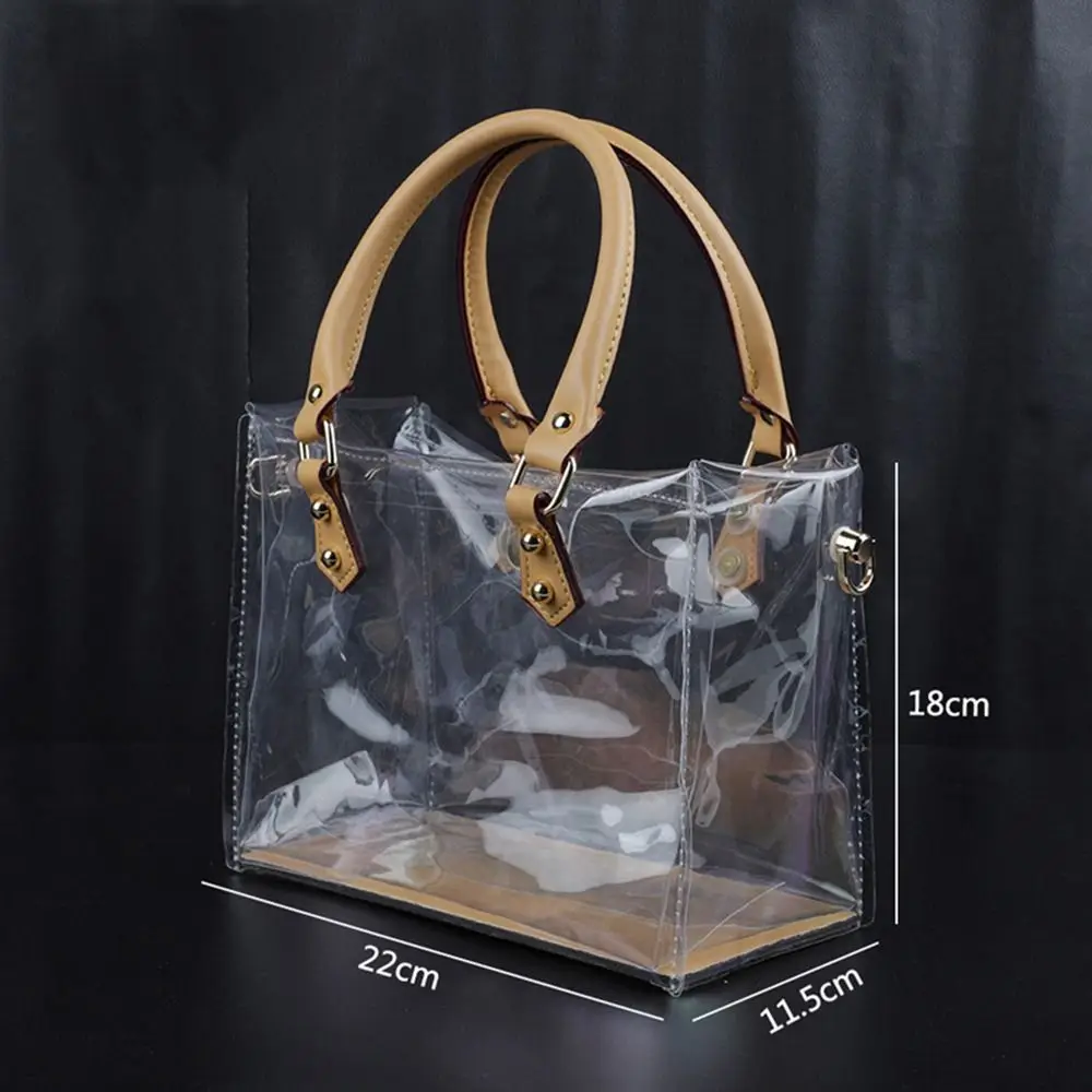 Clear Tote Bag DIY Handmade PVC Handbag Making Kit Large Capacity Gift Bag Woman