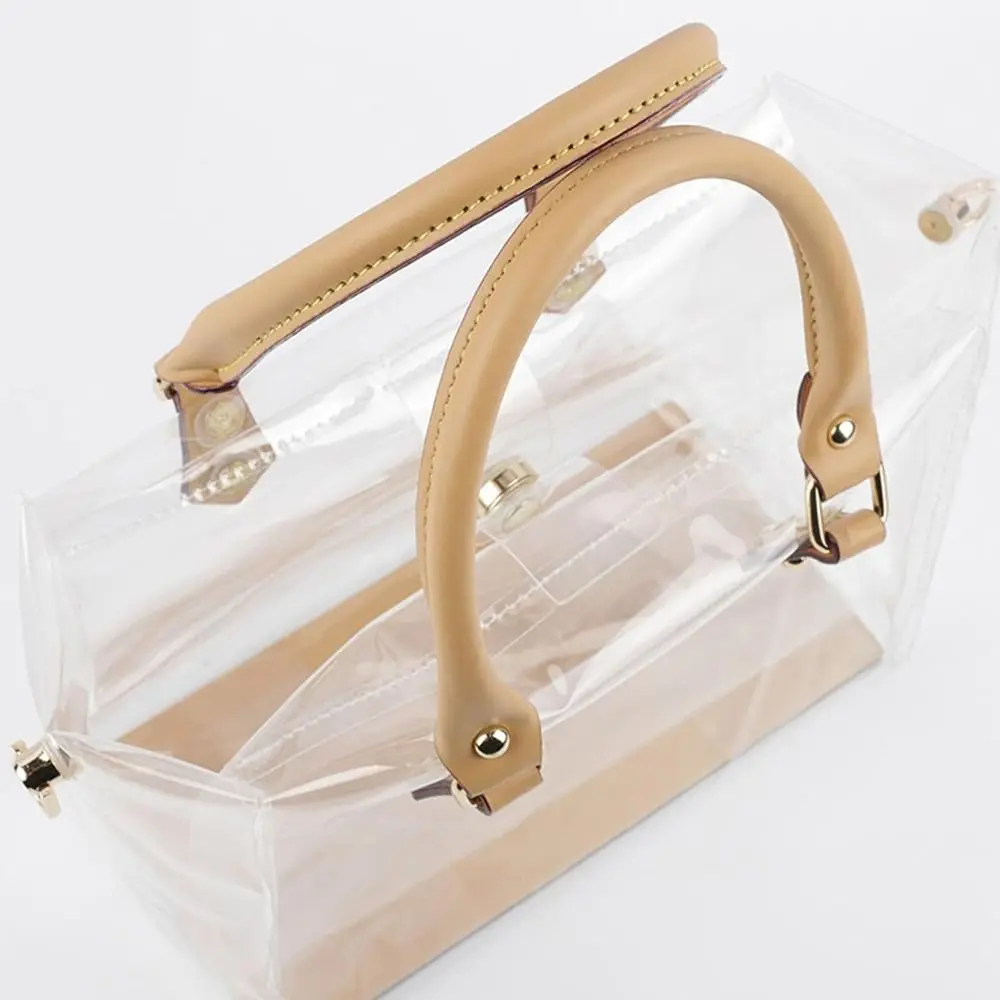 Clear Tote Bag DIY Handmade PVC Handbag Making Kit Large Capacity Gift Bag Woman