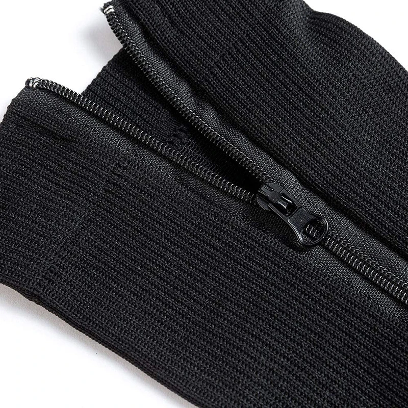 1/2/3 Pairs Compression Socks With Zipper Open Toe Calf Knee Socks Women Medical Edema Varicose Vein Care Socks Running Outdoors