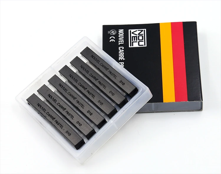 SAKURA Pastel Art Drawing Set Chalk Crayons Soft Dry Pastel 6/12 Black White Box Set for Students Art Supplies NCT Series