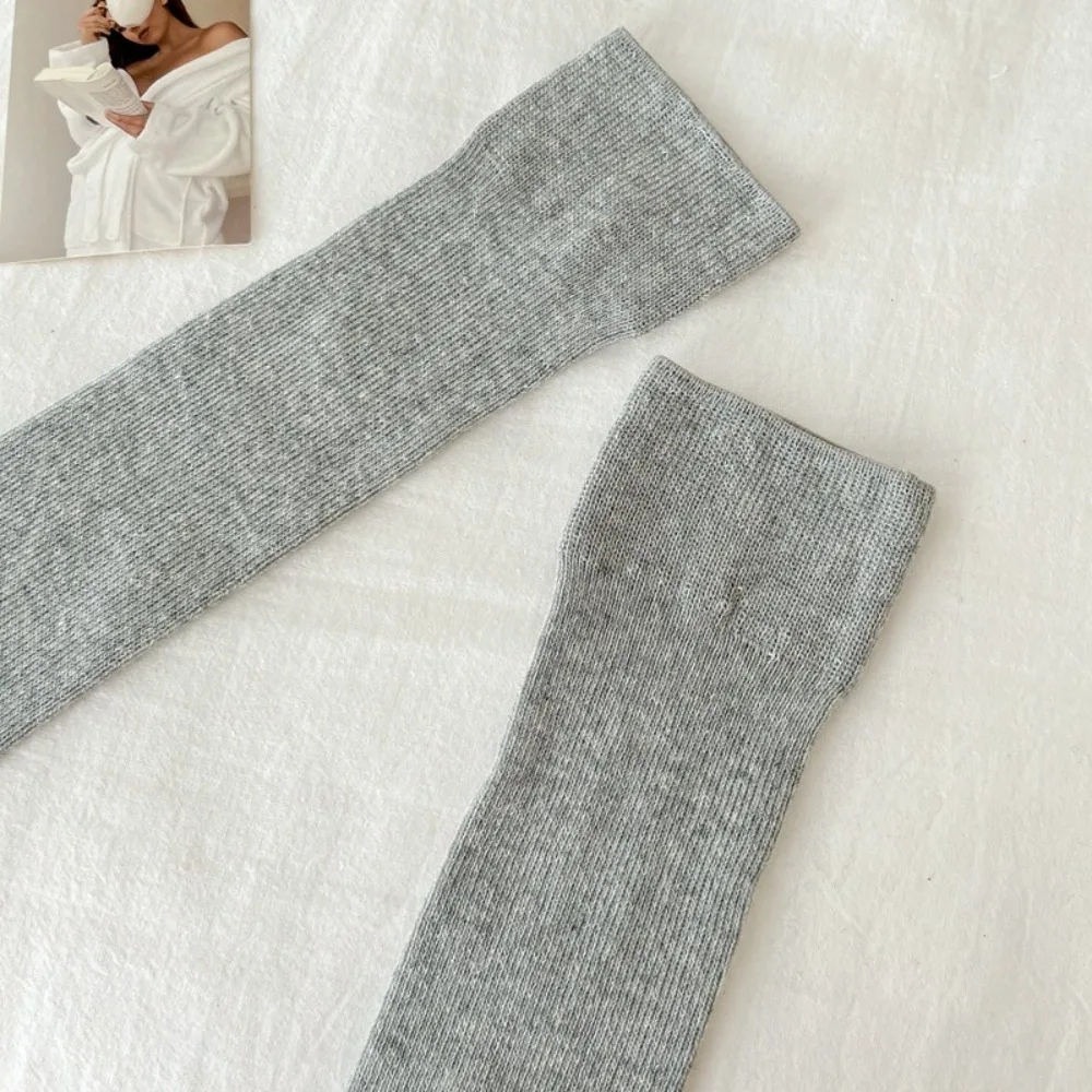 New Women Stockings Fashion Solid Color Thin Breathable Simple Long Knee High Socks For Woman Elegant Leg Warmer Trends Calf