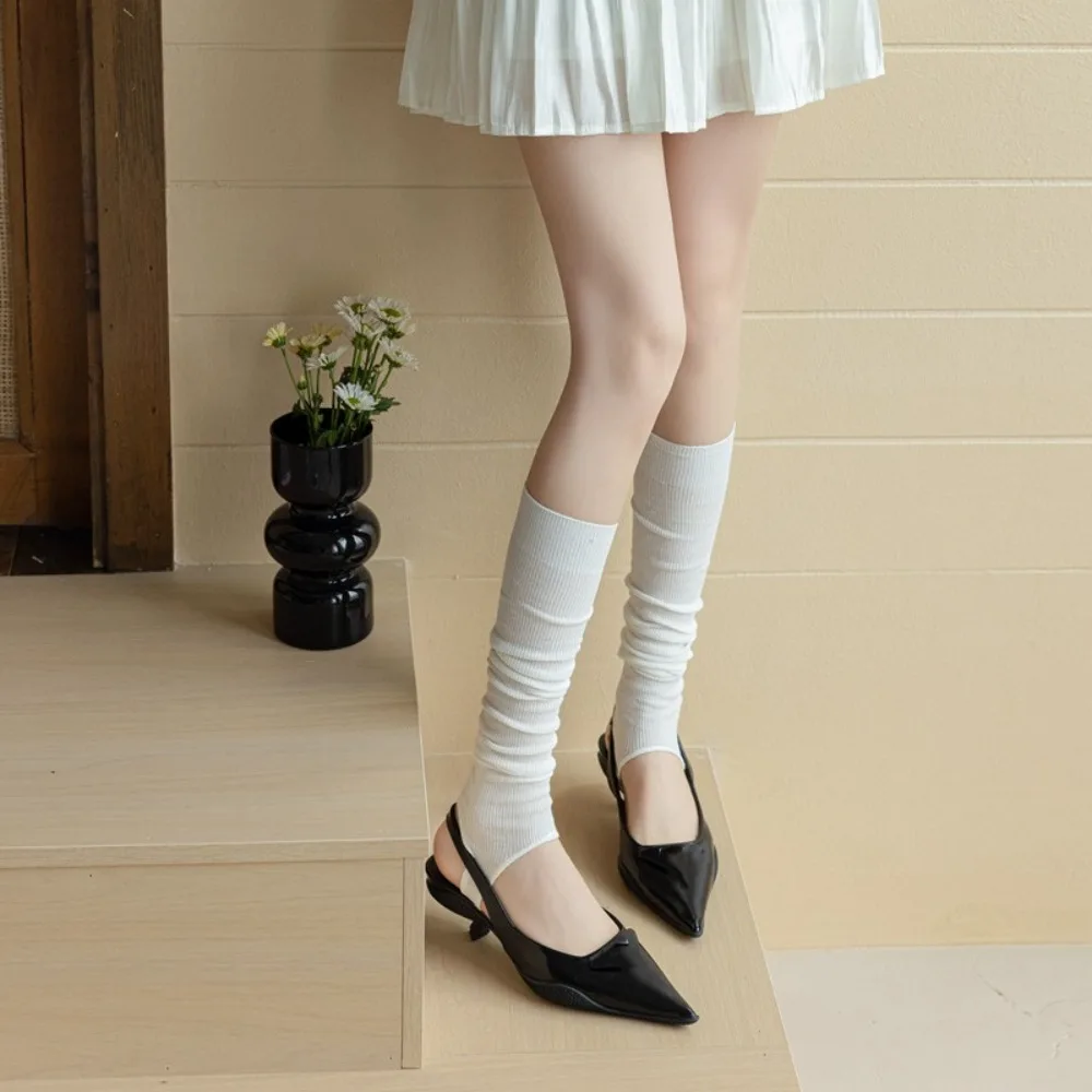 New Women Stockings Fashion Solid Color Thin Breathable Simple Long Knee High Socks For Woman Elegant Leg Warmer Trends Calf