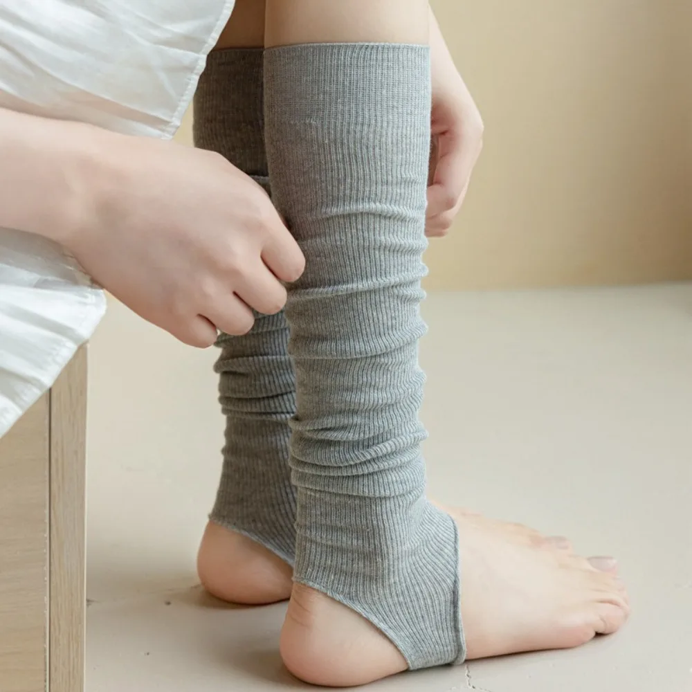 New Women Stockings Fashion Solid Color Thin Breathable Simple Long Knee High Socks For Woman Elegant Leg Warmer Trends Calf