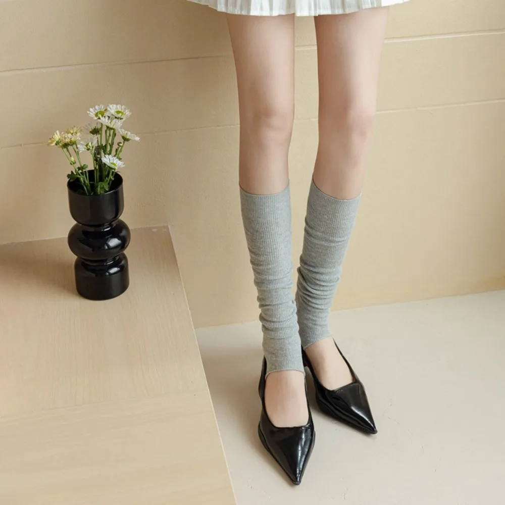 New Women Stockings Fashion Solid Color Thin Breathable Simple Long Knee High Socks For Woman Elegant Leg Warmer Trends Calf