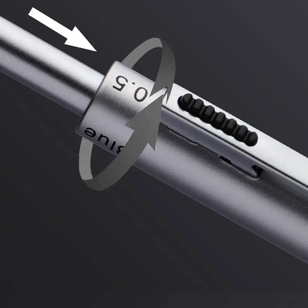 4 in 1 Multi-Function Metal Gravity Sensing Pen Students 3Colors Ballpoint Pen Mechanical Pencil Set Press Gel Pen Signature Pen