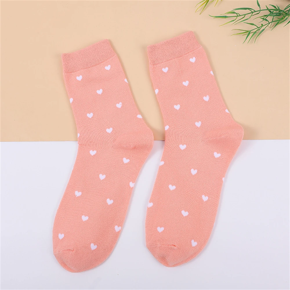 New Sweet Girls' Cute Little Love Heart Kawaii Beautiful Ladies Fashion Designer Art Socks Streetwear Dropship