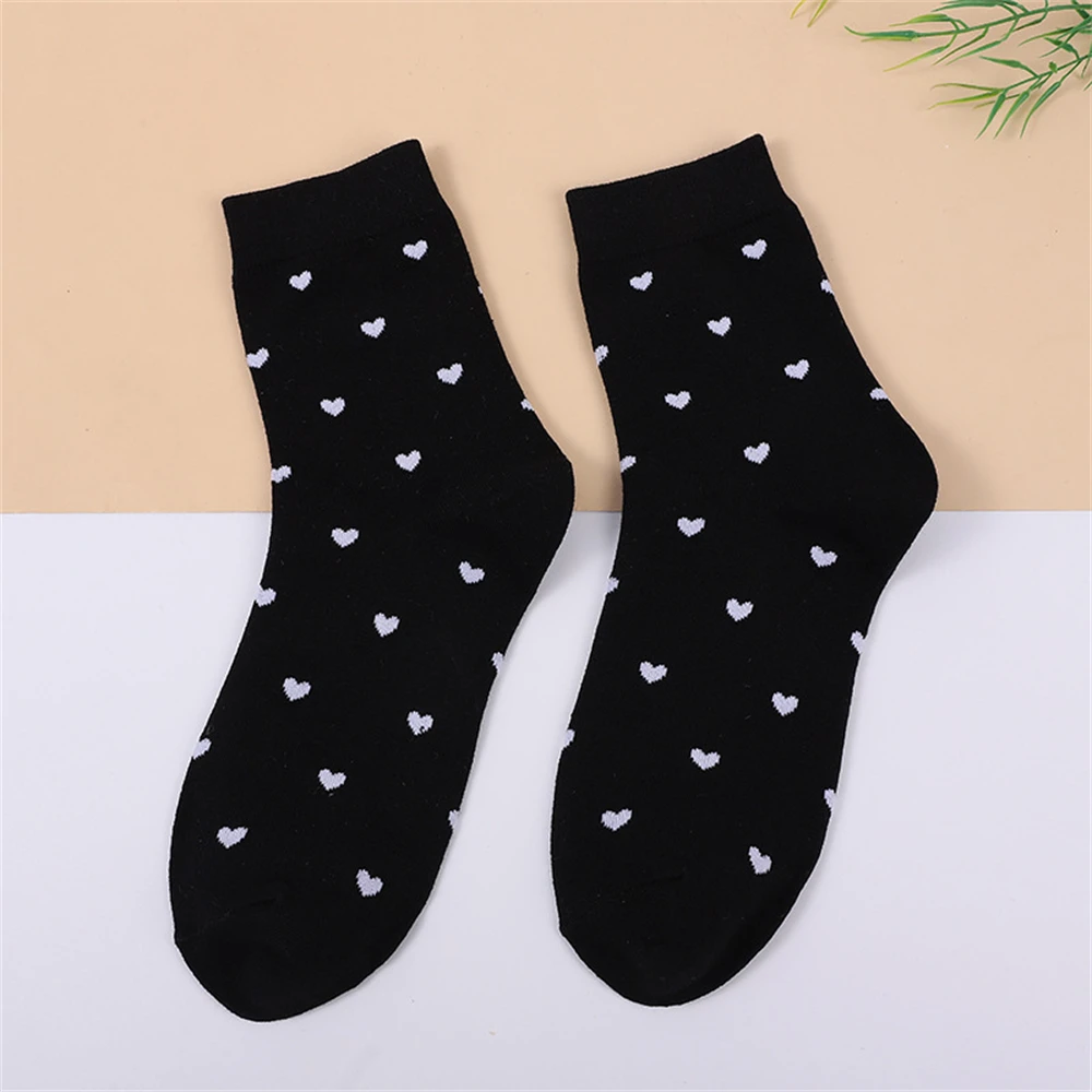 New Sweet Girls' Cute Little Love Heart Kawaii Beautiful Ladies Fashion Designer Art Socks Streetwear Dropship