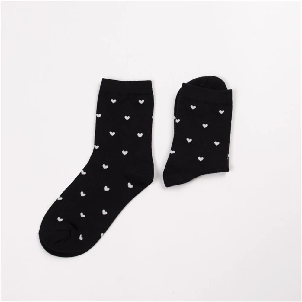 New Sweet Girls' Cute Little Love Heart Kawaii Beautiful Ladies Fashion Designer Art Socks Streetwear Dropship