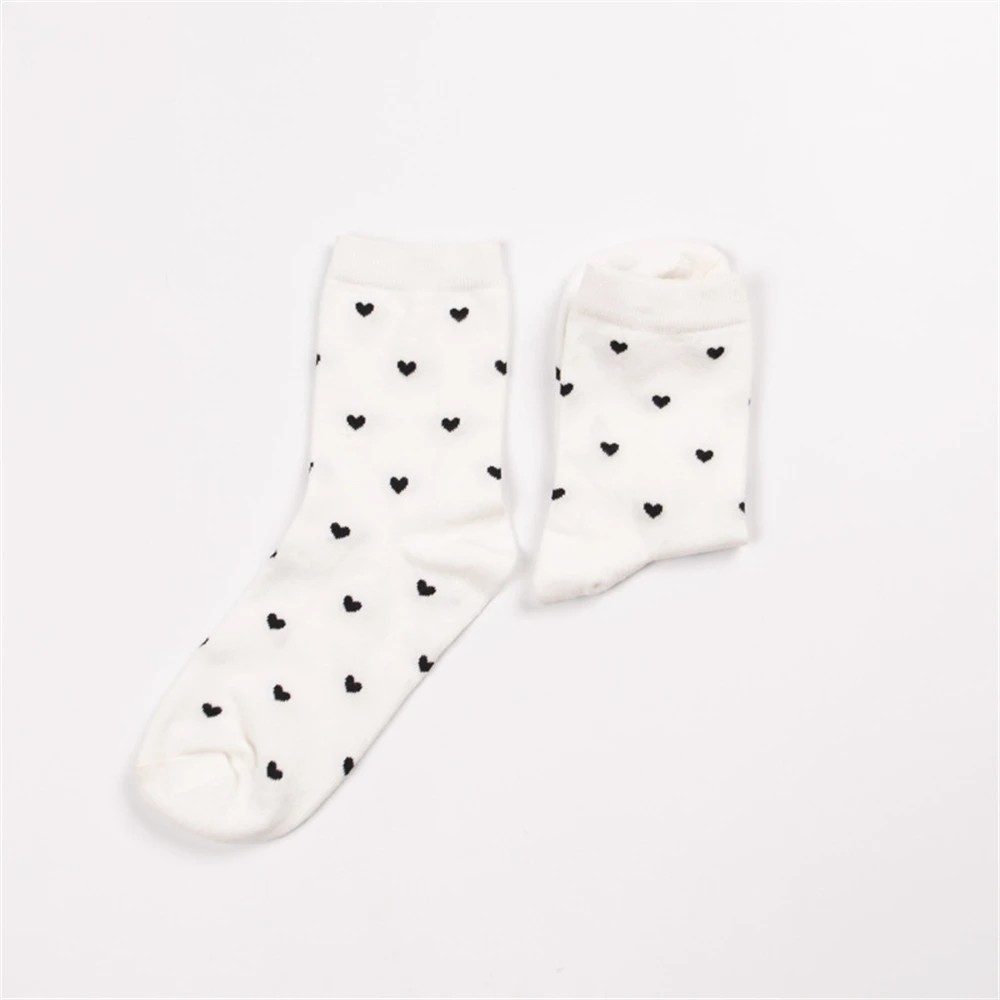 New Sweet Girls' Cute Little Love Heart Kawaii Beautiful Ladies Fashion Designer Art Socks Streetwear Dropship