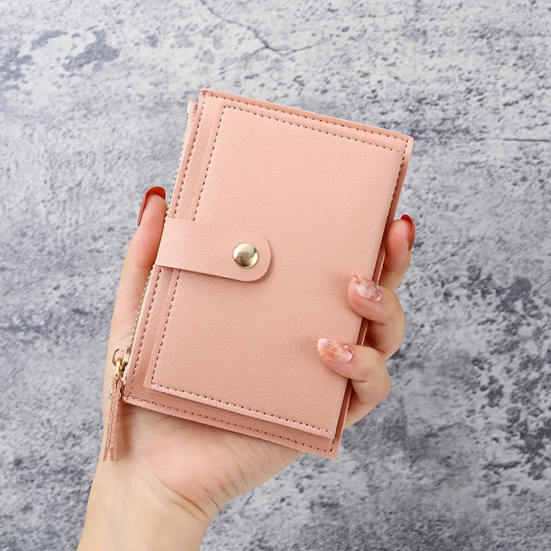 Wallet female ins students 2024 new wallet female ultra-thin card bag one small change bag clutch bag