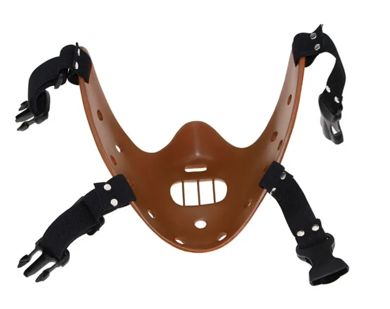 Hannibal Masks Horror Hannibal Lecter The Silence of The Lambs Masquerade Halloween Mask Scary Ogre Cosplay Resin Masque