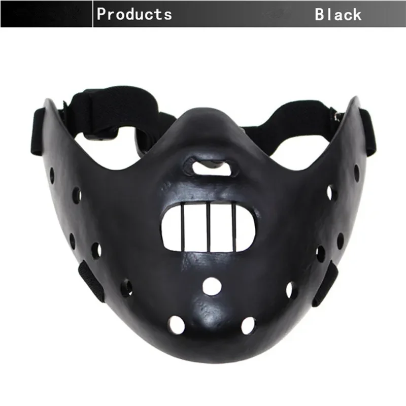 Hannibal Masks Horror Hannibal Lecter The Silence of The Lambs Masquerade Halloween Mask Scary Ogre Cosplay Resin Masque