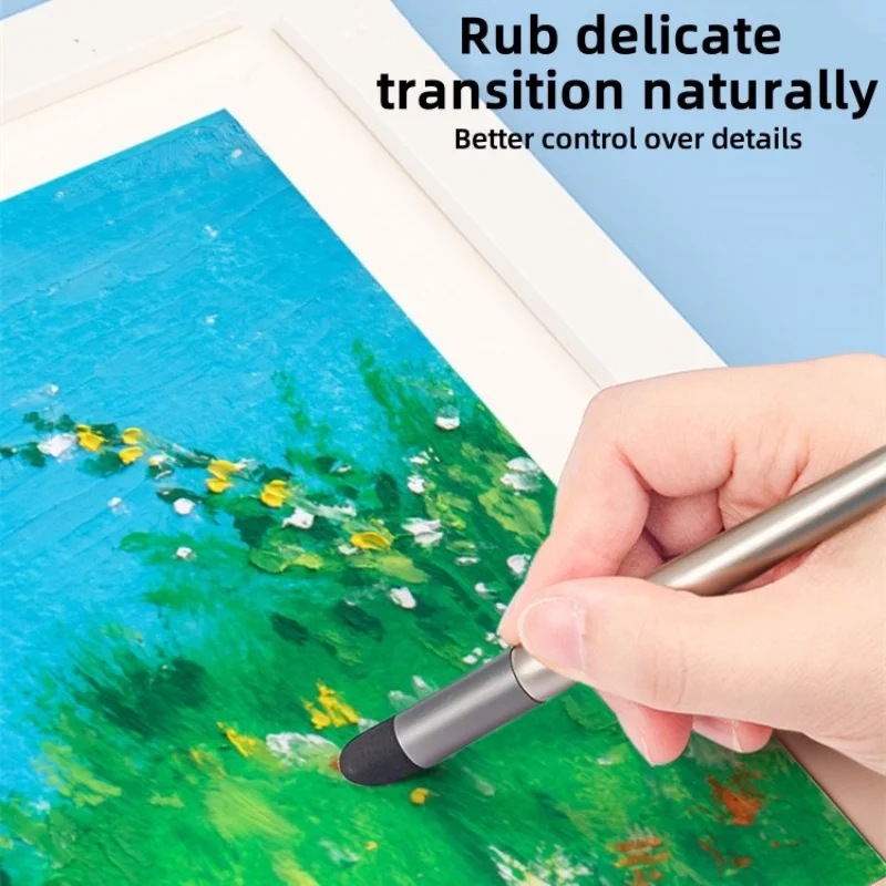 Boratu Oil Painting Stick Special Kneading Pen Heavy Color Soft Head Crayon Transition Kneading Color Mixing Ball Can Be Washed