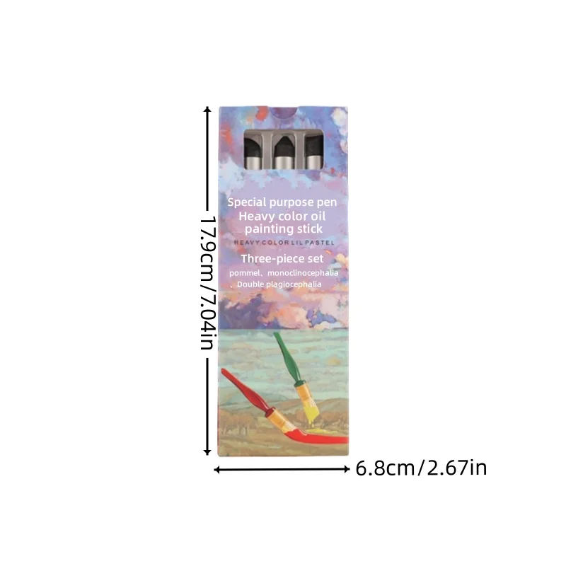 Boratu Oil Painting Stick Special Kneading Pen Heavy Color Soft Head Crayon Transition Kneading Color Mixing Ball Can Be Washed