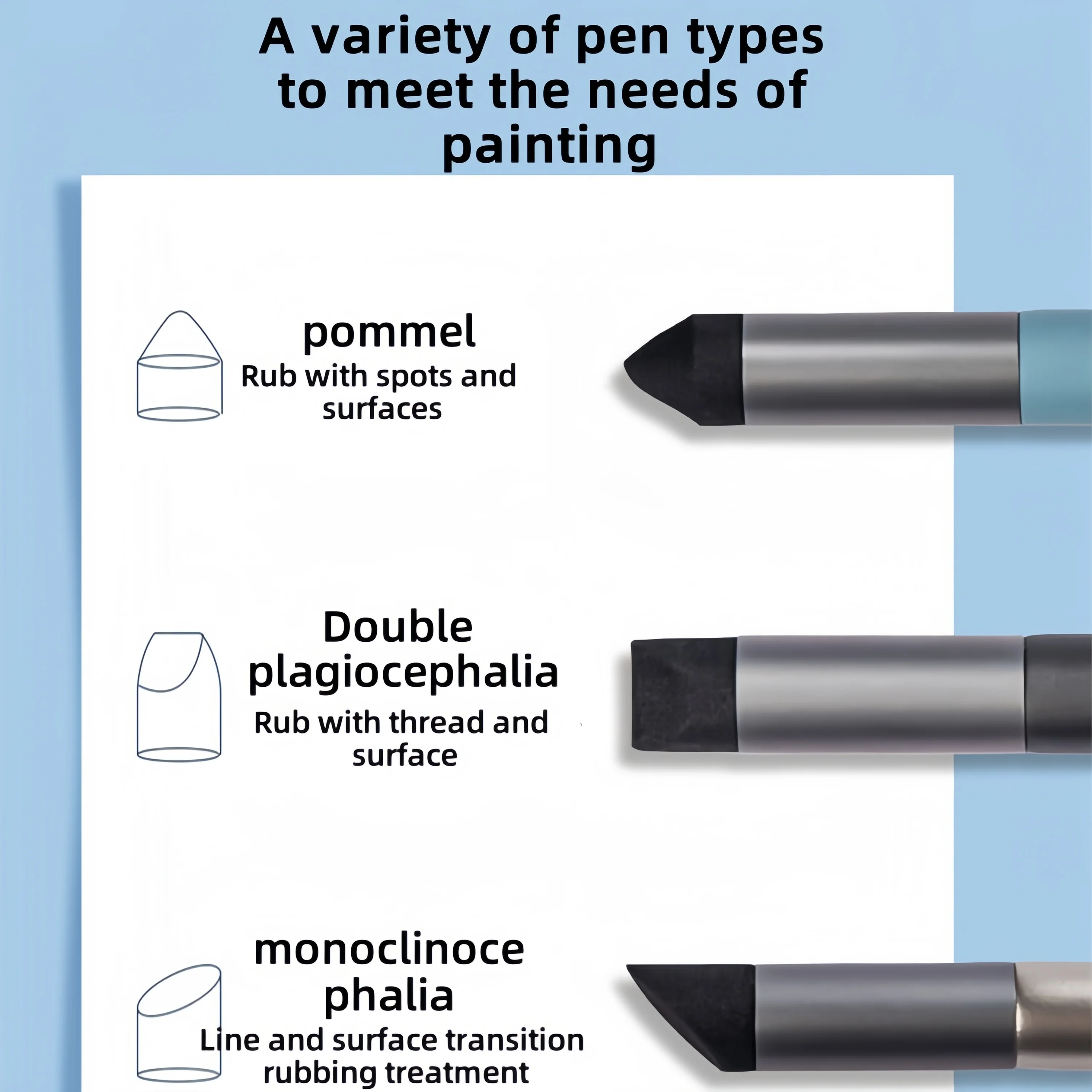 Boratu Oil Painting Stick Special Kneading Pen Heavy Color Soft Head Crayon Transition Kneading Color Mixing Ball Can Be Washed