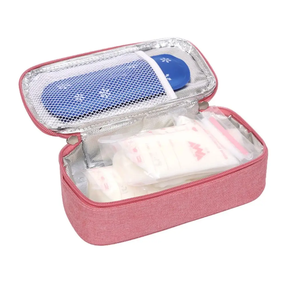 Insulin Cooling Bag for Diabetes Medicla Cooler Diabetic Pocket Oxford Pill Protector Waterproof Drug Freezer